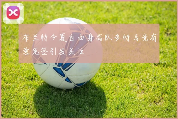布兰特今夏自由身离队多特马竞有意免签引发关注